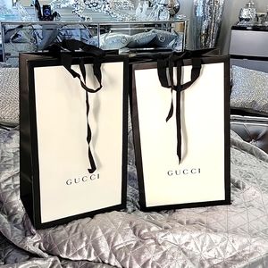 2 authentic Gucci empty gift bags